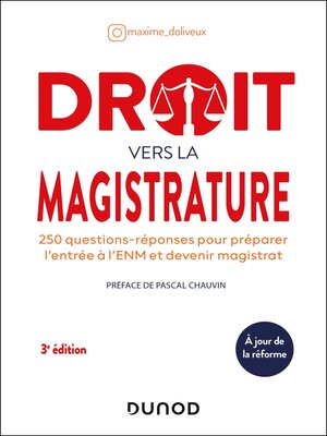 cover image of Droit vers la magistrature